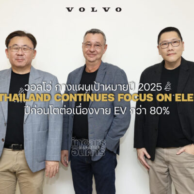 วอลโว่ กางแผน 2025 ปีก่อนโตต่อเนื่องขาย EV กว่า 80%